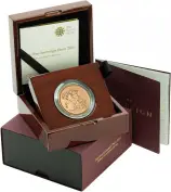 2016 Gold Brilliant Uncirculated Quintuple Sovereign £5 St George