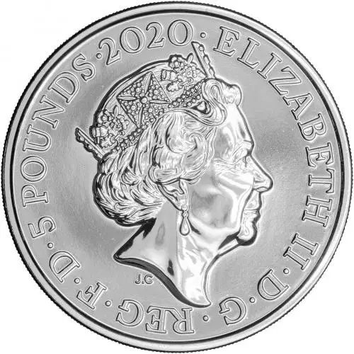 2020 The Tower of London - Coins and Kings BU £5 Coin obverse