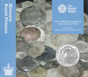 2020 The Tower of London - Coins and Kings BU £5 Coin in card