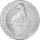 2022 10 oz Silver Queen's Beasts Bullion Coin - White Greyhound of Richmond