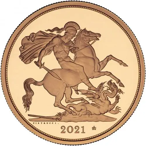 2021 5-Coin Gold Proof Sovereign Set reverse