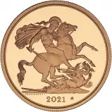 2021 5-Coin Gold Proof Sovereign Set reverse