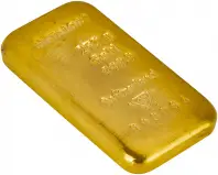 Gold Bullion Ungraded 250 Gram  Bar Without Cert Pre-Owned Metalor side view