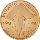 2005 Nelson Gold Proof £5 Crown - Without Sleeve