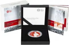 2020 Remembrance Day Silver Proof £5 Coin in box