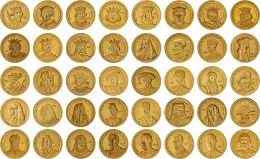 Cook Islands History of the Royal Family Gold Proof 40 Coin Set