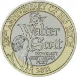 2021 Sir Walter Scott BU £2 Coin