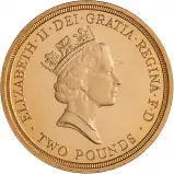Gold Proof British Decimal Peace Dove - WWII Pound Sterling £2 Coin Without Box Without Cert United Kingdom The Royal Mint obverse