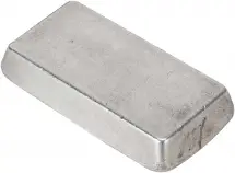 Silver 250 Gram  Bar Without Cert Pre-Owned Degussa reverse side view
