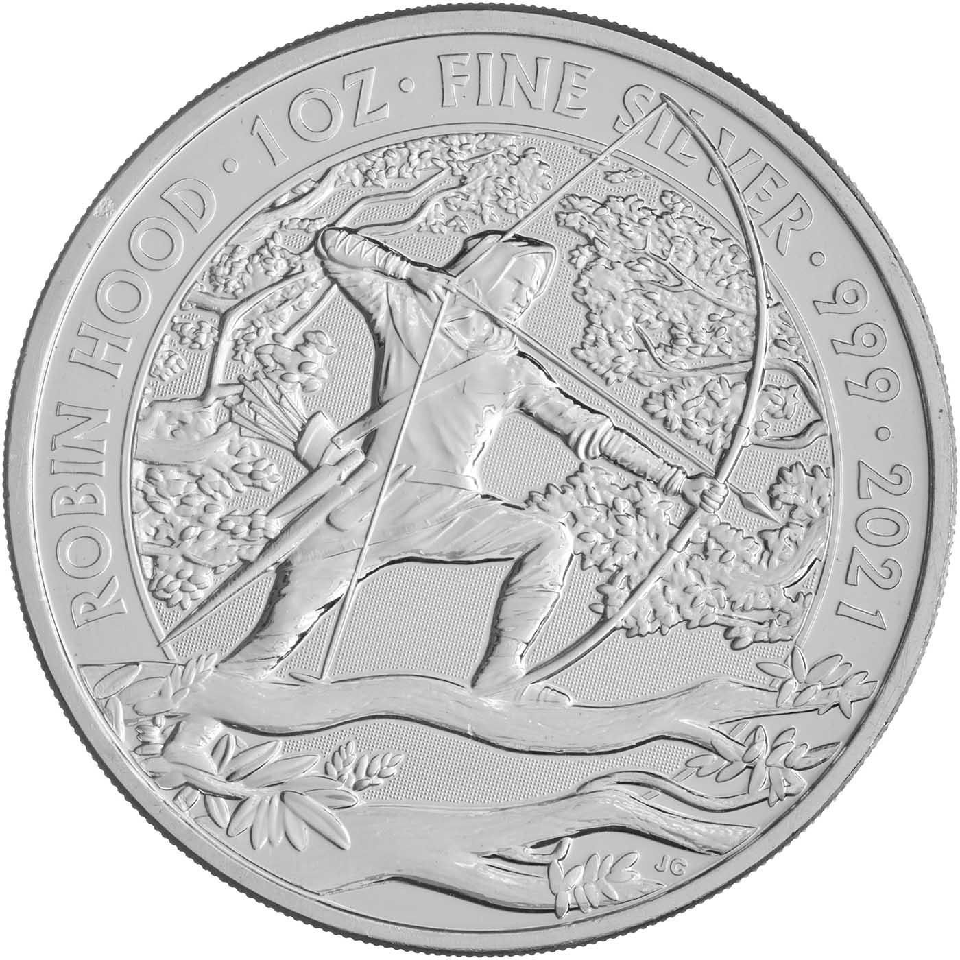 ロビン フッド　2021 1オンス　シルバーコイン 2021 NU 1 oz Niue Robin Hood Silver Coin Dollar Uncirculated
