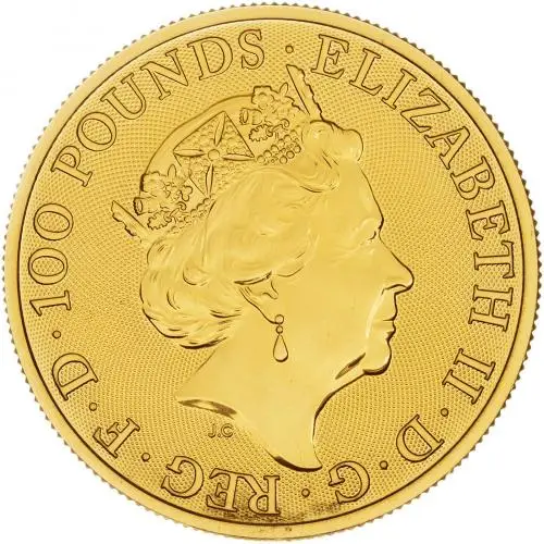 2022 Maid Marian 1 oz Gold Bullion Coin obverse