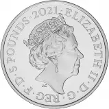 2021 Elizabeth II 95th Birthday Silver Proof £5 coin obverse