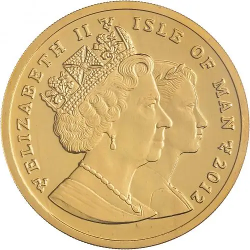 2012 Gold 1 Ounce Angel  Coin Isle of Man Obverse