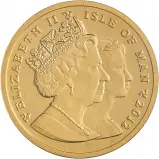 2012 Gold 1 Ounce Angel  Coin Isle of Man Obverse