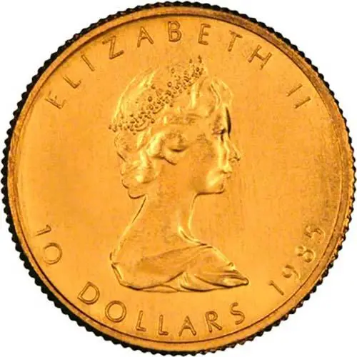 1985 0.25 oz Gold Coin Maple Bullion 25145