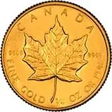 1985 0.25 oz Gold Coin Maple Bullion