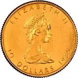 1985 0.25 oz Gold Coin Maple Bullion 25145