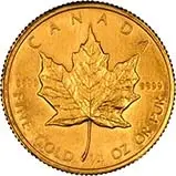 1982 0.25 oz Gold Coin Maple Bullion
