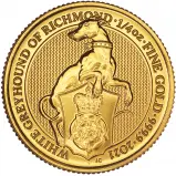 2021 Gold 0.25 oz Queen's Beasts 'White Greyhound of Richmond' Bullion Coin