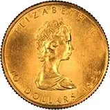 1983 0.25 oz Gold Coin Maple Bullion 21816