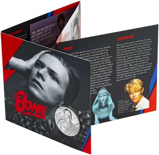 2020 David Bowie Music Legends BU £5 Coin | Chards