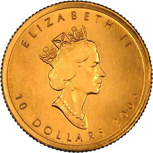 2003 0.25 oz Gold Coin Maple Bullion 24346