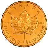 2009 0.25 oz Gold Coin Maple Bullion