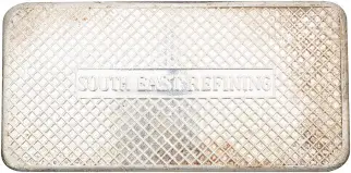 Silver Bullion Ungraded 10 Ounce Best Value  Bar Single Pre-Owned South East Refining  reverse