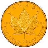 1992 0.25 oz Gold Coin Maple Bullion