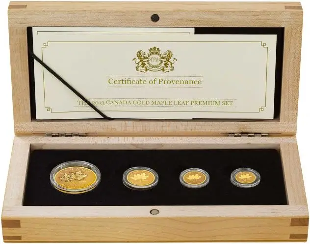 2013 Gold Premium Proof Maple 4-Coin Set in Presentation Box