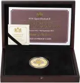 2015 Gold Proof Longest Reigning Monarch Pound Sterling £5 Coin in box