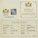 2019 Gold Proof 5 oz Poppy Coin Remember With Us - Jersey certificate of Provenance