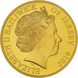 2019 Gold Proof 5 oz Poppy Coin Remember With Us - Jersey obverse