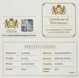 2016 2 oz Gold Proof High Relief Kimberley Sunrise Coin certificate of provenance