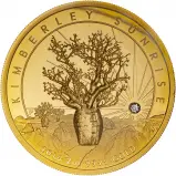 2016 2 oz Gold Proof High Relief Kimberley Sunrise Coin