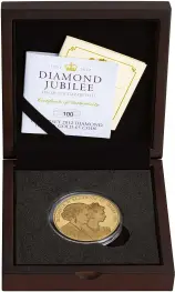 2012 Gold Proof Diamond Jubilee £5 Coin Jersey