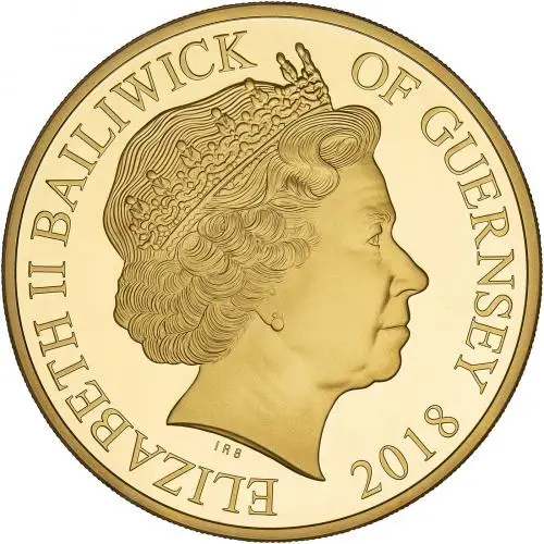 2018 Gold Proof Royal Air Force £10  Coin Presentation Case with Cert Guernsey obverse