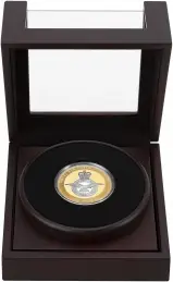 2018 Gold Proof Royal Air Force £10  Coin Presentation Case with Cert Guernsey in box
