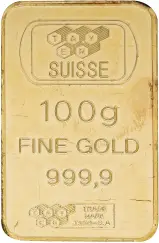 100g Gold Bar TAYER Suisse - Pre-Owned