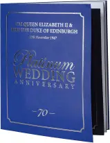 2017 5 Ounce Gold Proof Platinum Wedding Anniversary £10 Coin booklet