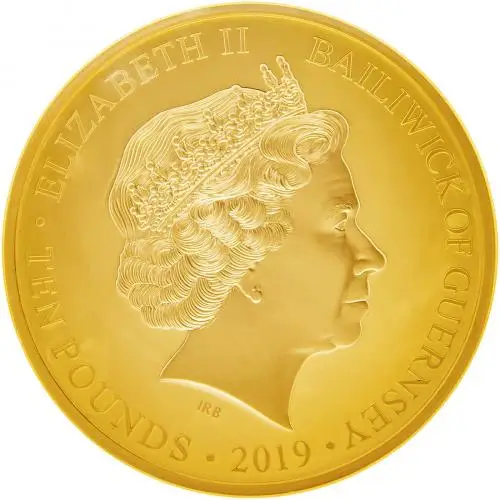 2019 5 Ounce Gold Proof 80th Anniversary of the Kings Speech £10 Coin obverse
