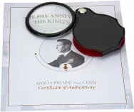 2019 5 Ounce Gold Proof 80th Anniversary of the Kings Speech £10 Coin with glass