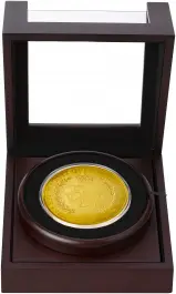 2016 Queen Elizabeth II 90th Birthday Guernsey Gold Proof £50 Coin in box