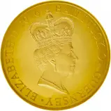 2016 Queen Elizabeth II 90th Birthday Guernsey Gold Proof £50 Coin obverse