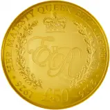 2016 Queen Elizabeth II 90th Birthday Guernsey Gold Proof £50 10 oz Coin
