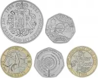 2021 United Kingdom Brilliant Uncirculated Annual Coin Set additional coins