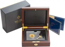 2018 Gold Proof Standing Britannia Niue Island Trade Dollar - East India Company