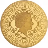 2018 Gold Proof Standing Britannia Niue Island Trade Dollar - East India Company obverse