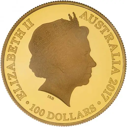 2017 Kangaroo at Sunset 10th Anniversary Gold Proof $100 Coin obverse