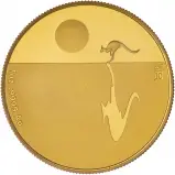 2017 Kangaroo at Sunset 10th Anniversary Gold Proof $100 Coin reverse